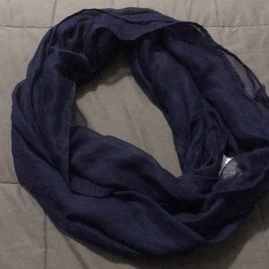 Women's navy infinity scarf one size
